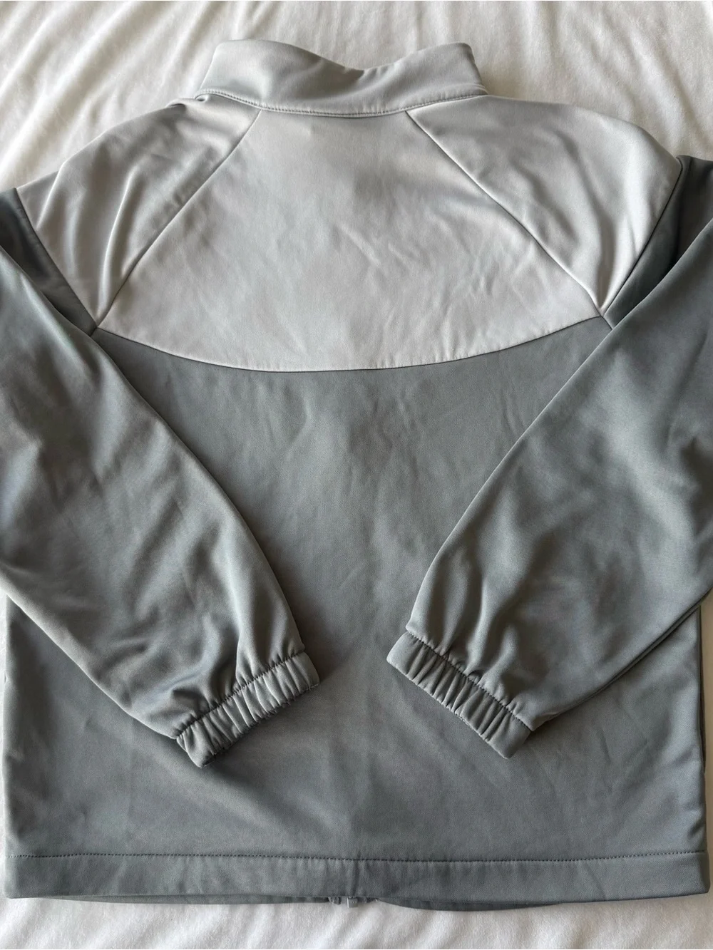 Boys Nike Two-Tone Gray Full-Zip Track Jacket